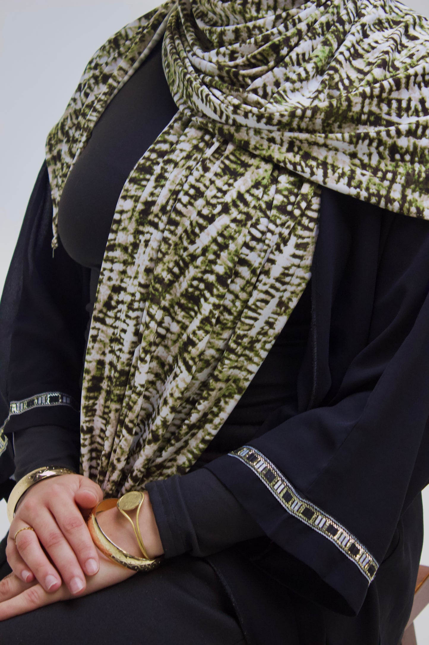 Snake Print Jersey Scarf