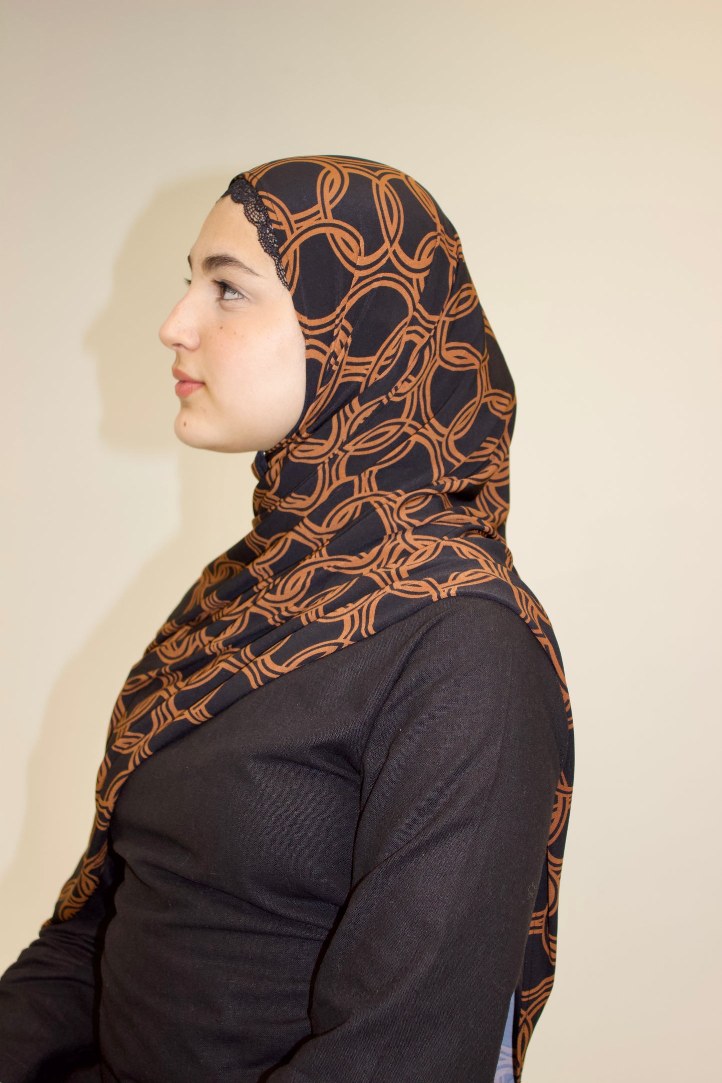 Chain Print Premium Jersey Scarf