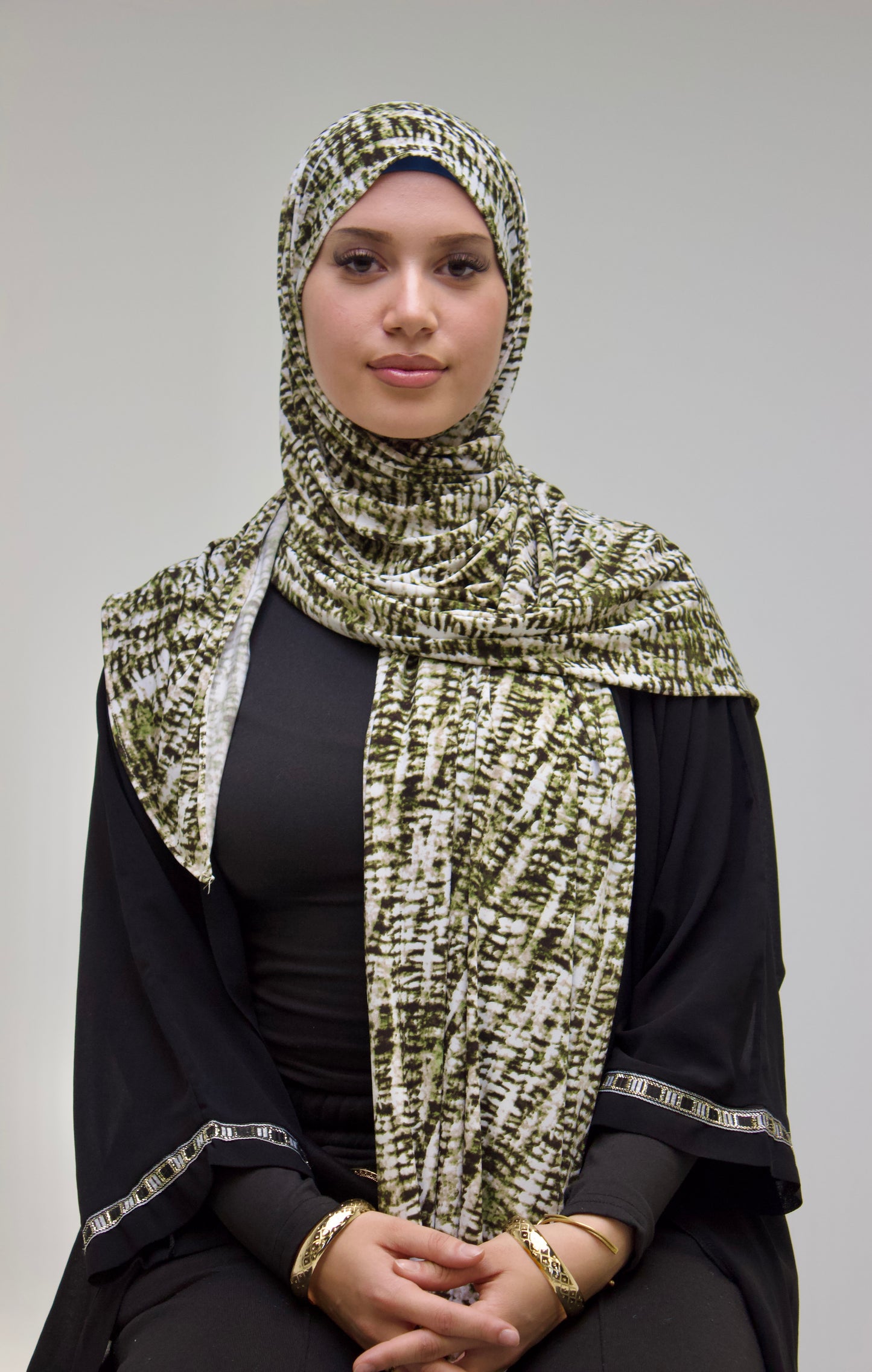 Snake Print Jersey Scarf