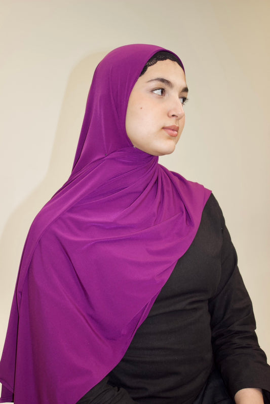 Plum Premium Jersey Scarf