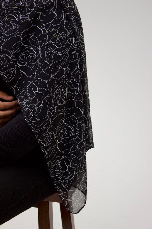 “Eclipse Florale” Scarf