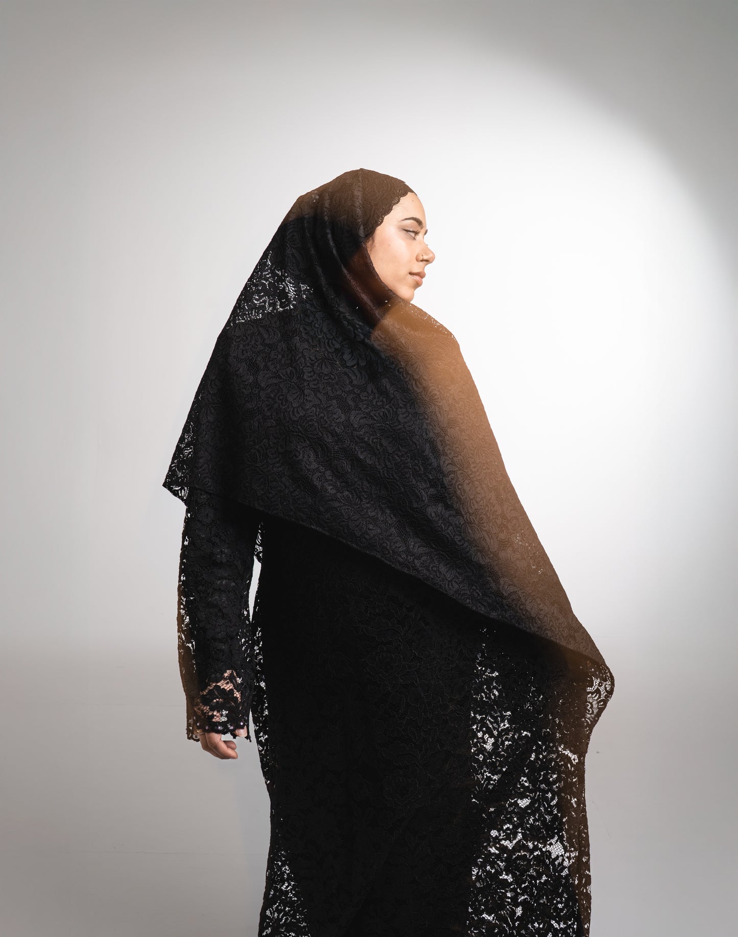 Closed Lace Abaya