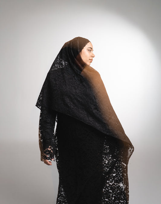 Closed Lace Abaya