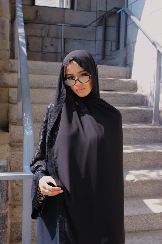 Half-Lace Chiffon Scarf