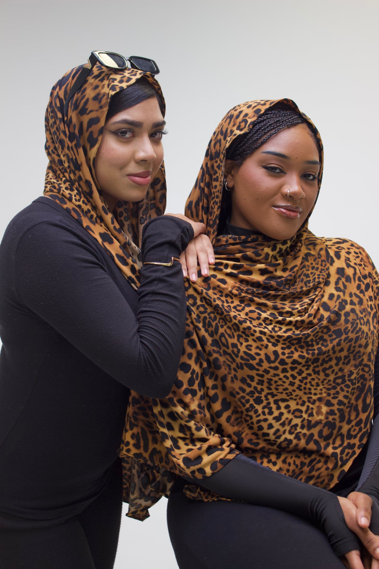 Cheetah Print Jersey Premium Scarf