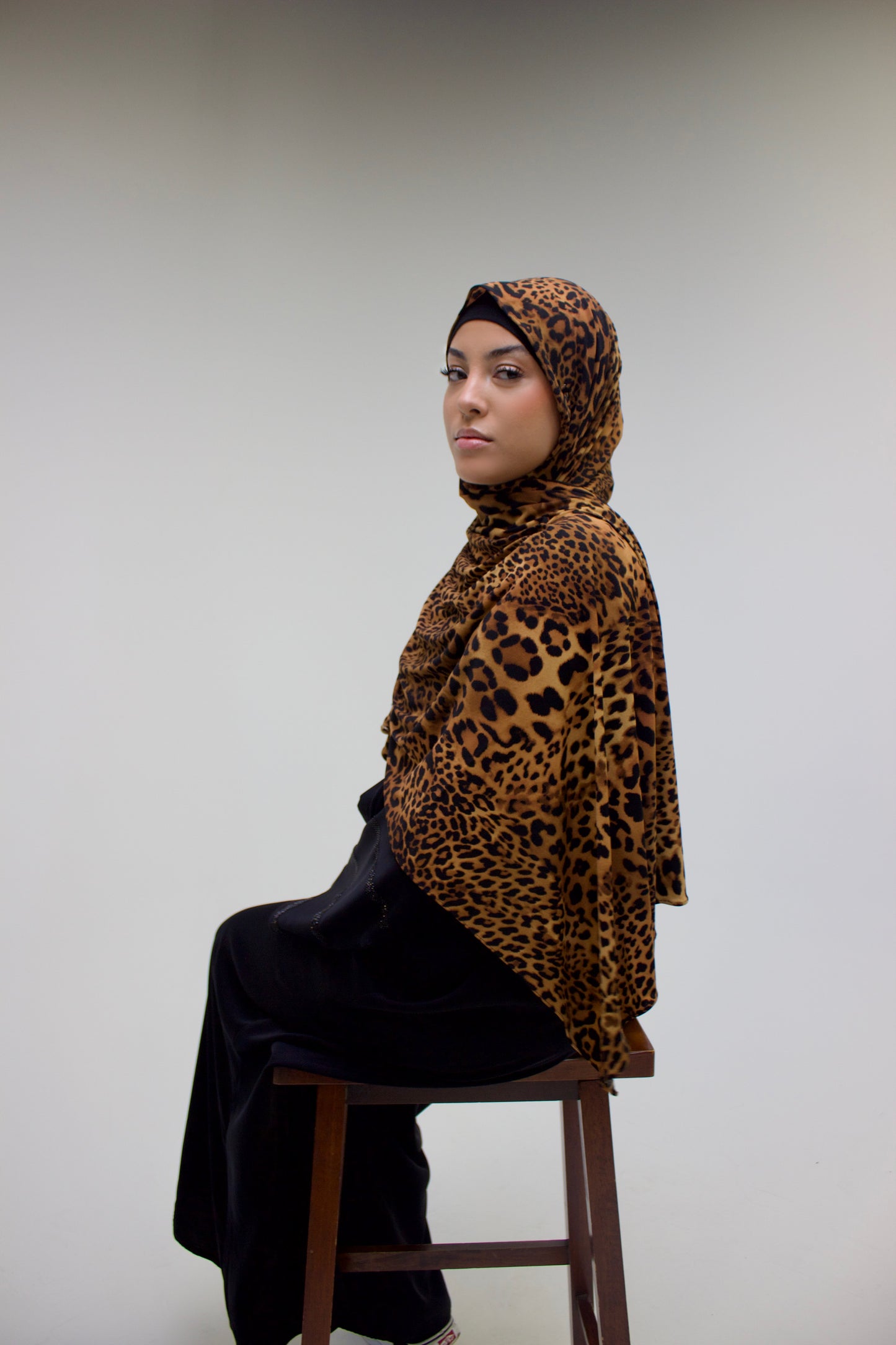 Cheetah Print Jersey Premium Scarf
