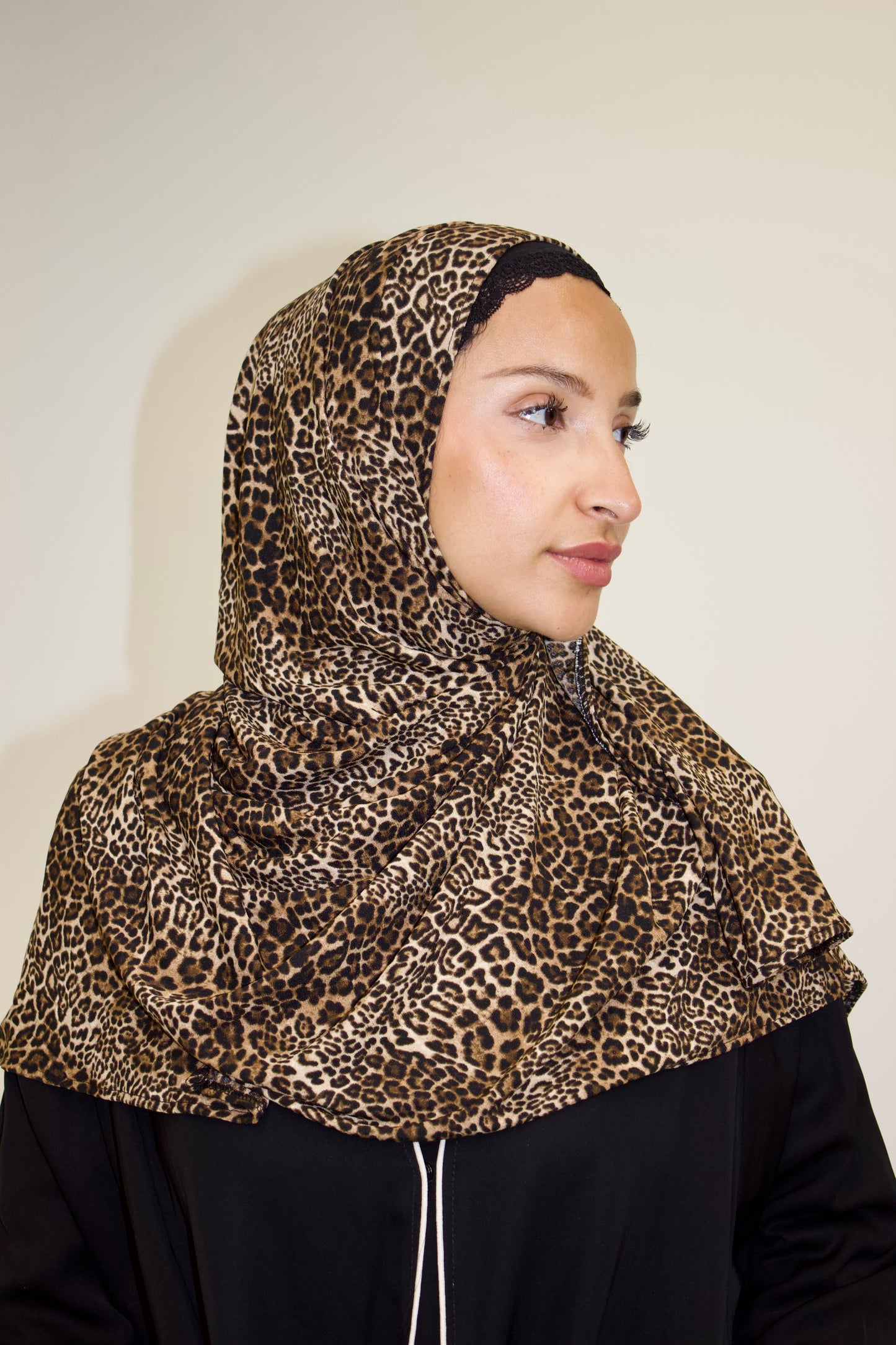 Cheetah Print Jersey Scarf