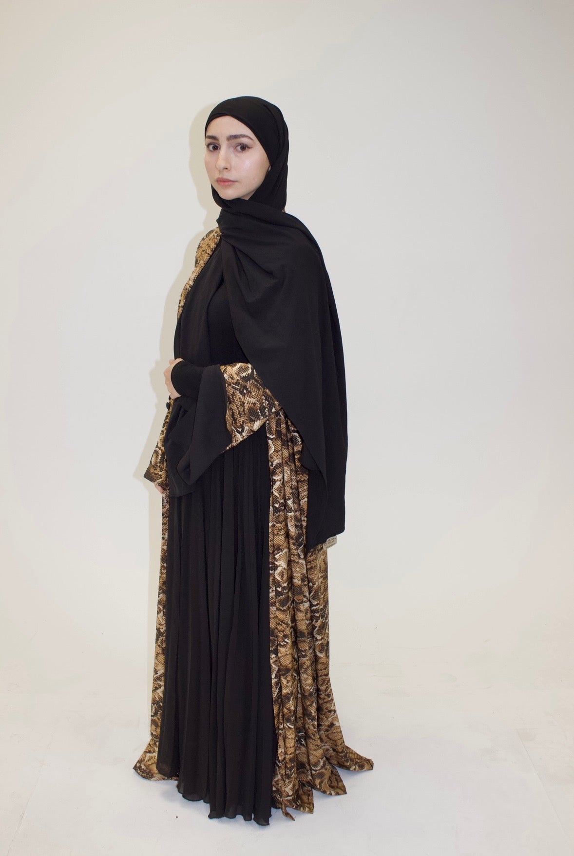 Snake Print Abaya