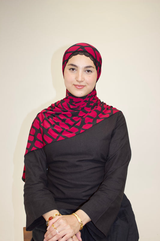 Red Crimson Premium Jersey Scarf