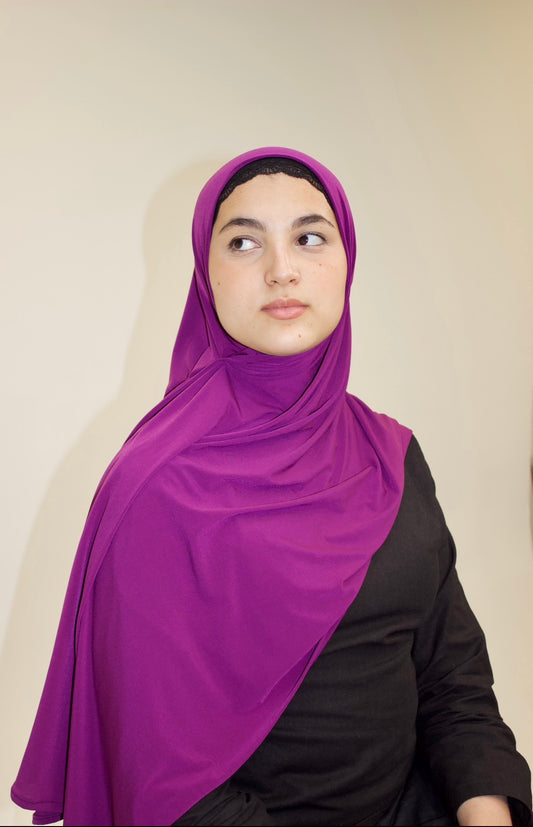 Plum Premium Jersey Scarf