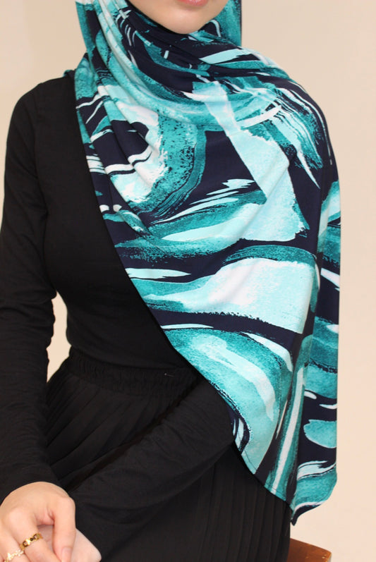 Ocean Breeze Premium Jersey Scarf