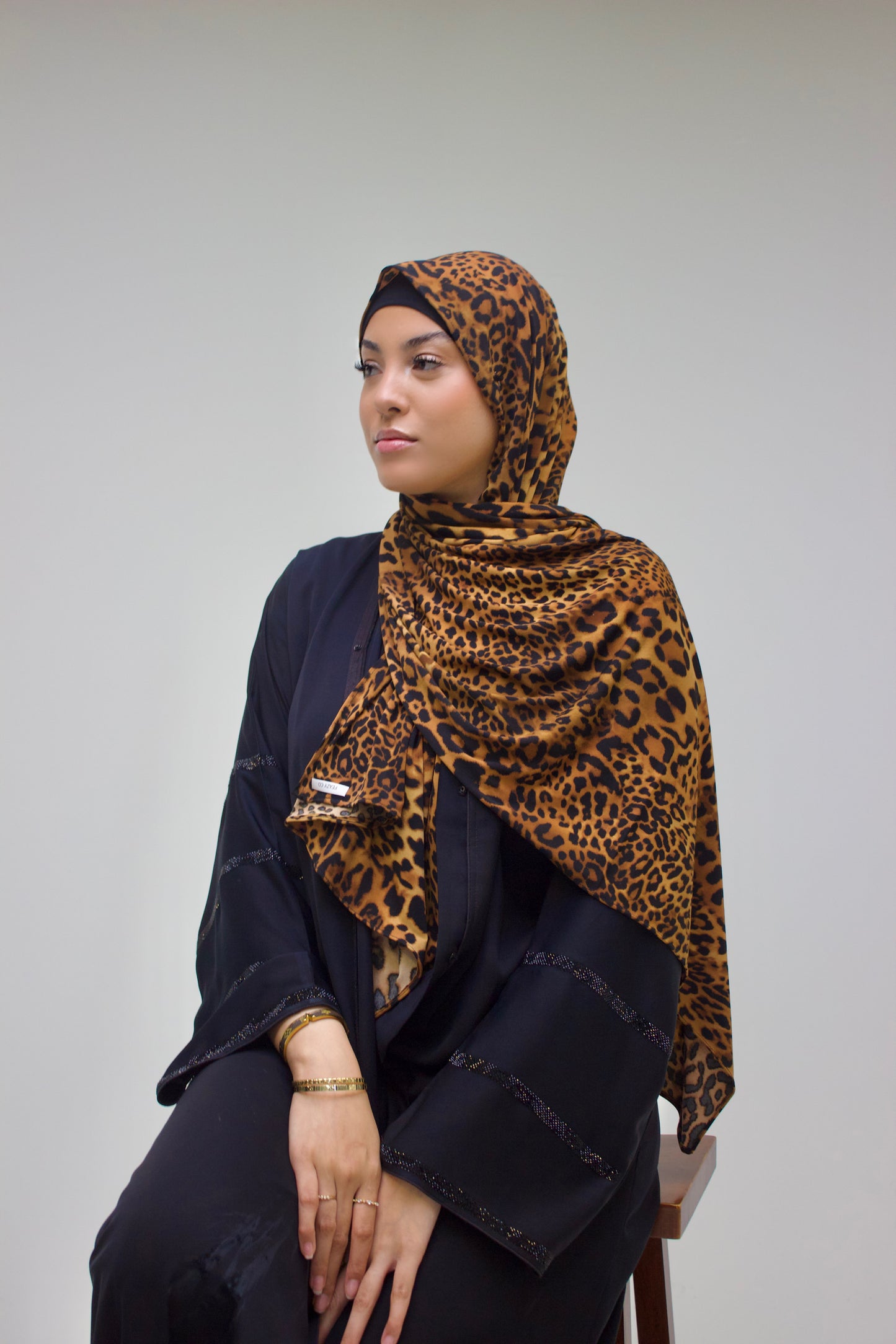 Cheetah Print Jersey Premium Scarf