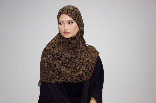 “Persian Rug” Crepe Scarf