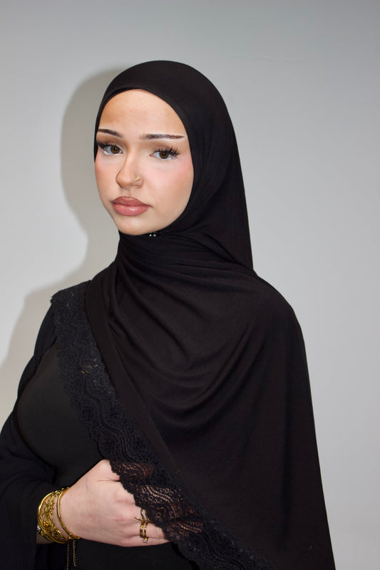 Half-Lace Jersey Scarves