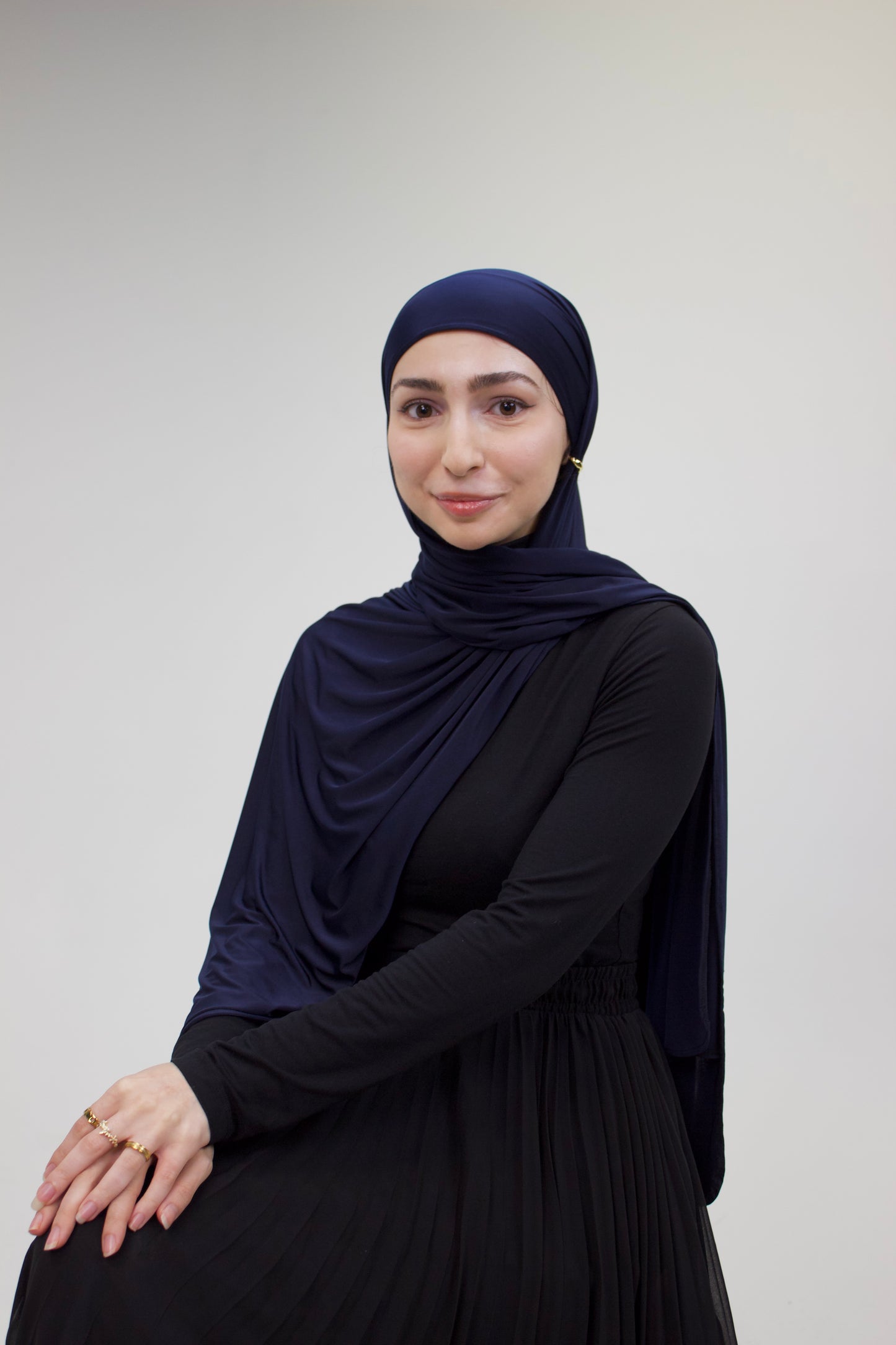 Navy Premium Jersey Scarf